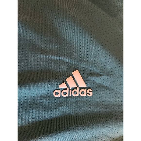 Adidas Climacool Golf Men Size XL Teal Short Sleeve Athletic Polo Shirt Trueline - Picture 3 of 6